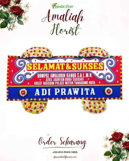 Papan Bunga Ucapan Selamat Bediwetan