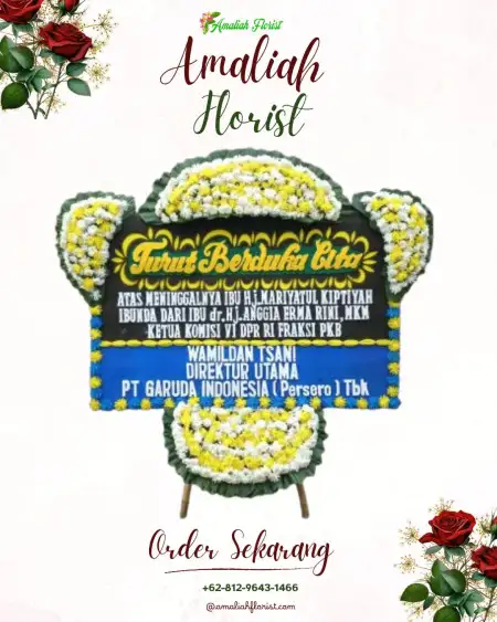 Papan Bunga Duka Bediwetan